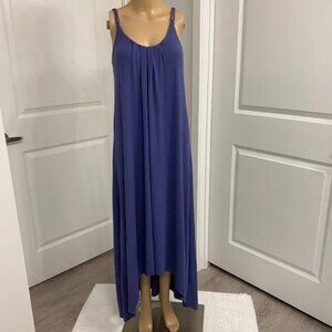 Cynthia Rowley Women's High Low Sleeveless Maxi Dress. Purple Blue. Small.